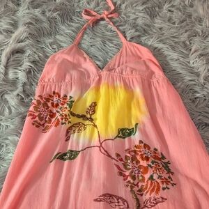 NWT Y2K Beautiful Embroidered Maxi Dress